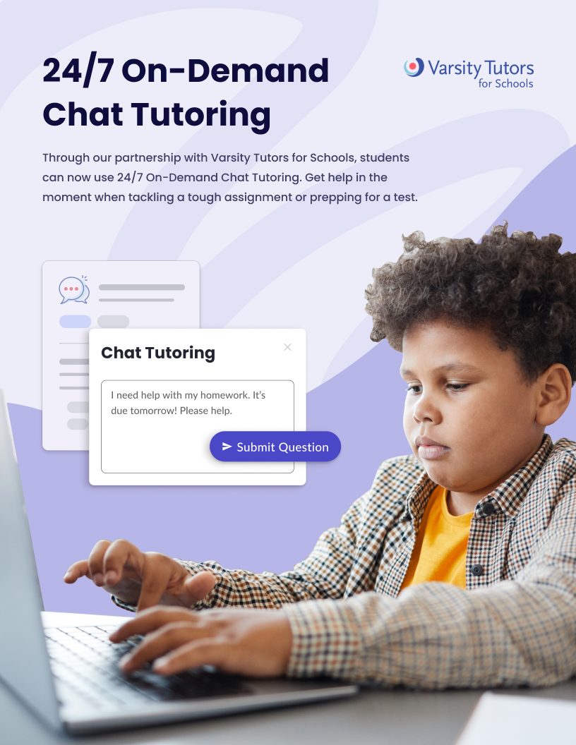 24/7 On-Demand Chat Tutoring 24/7 On-Demand Chat Tutoring